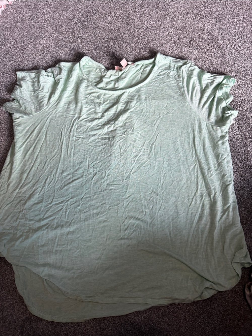 Philosophy Mint Green Short Sleeve Scoop Neck Top